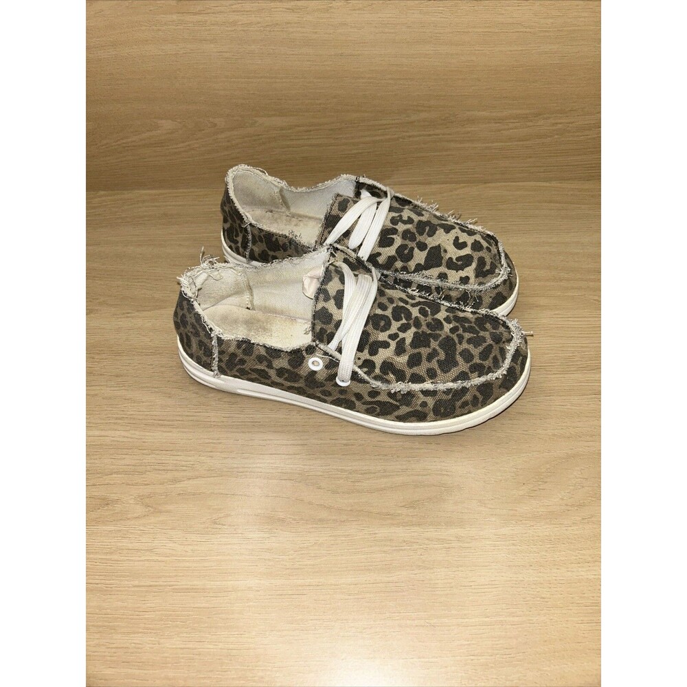 Hey Buddy Leopard Slip-On Shoes Women's 7